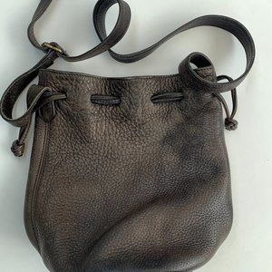 Vintage Coach Pebbled Leather Drawstring Bucket Crossbody Purse No D5B-4905